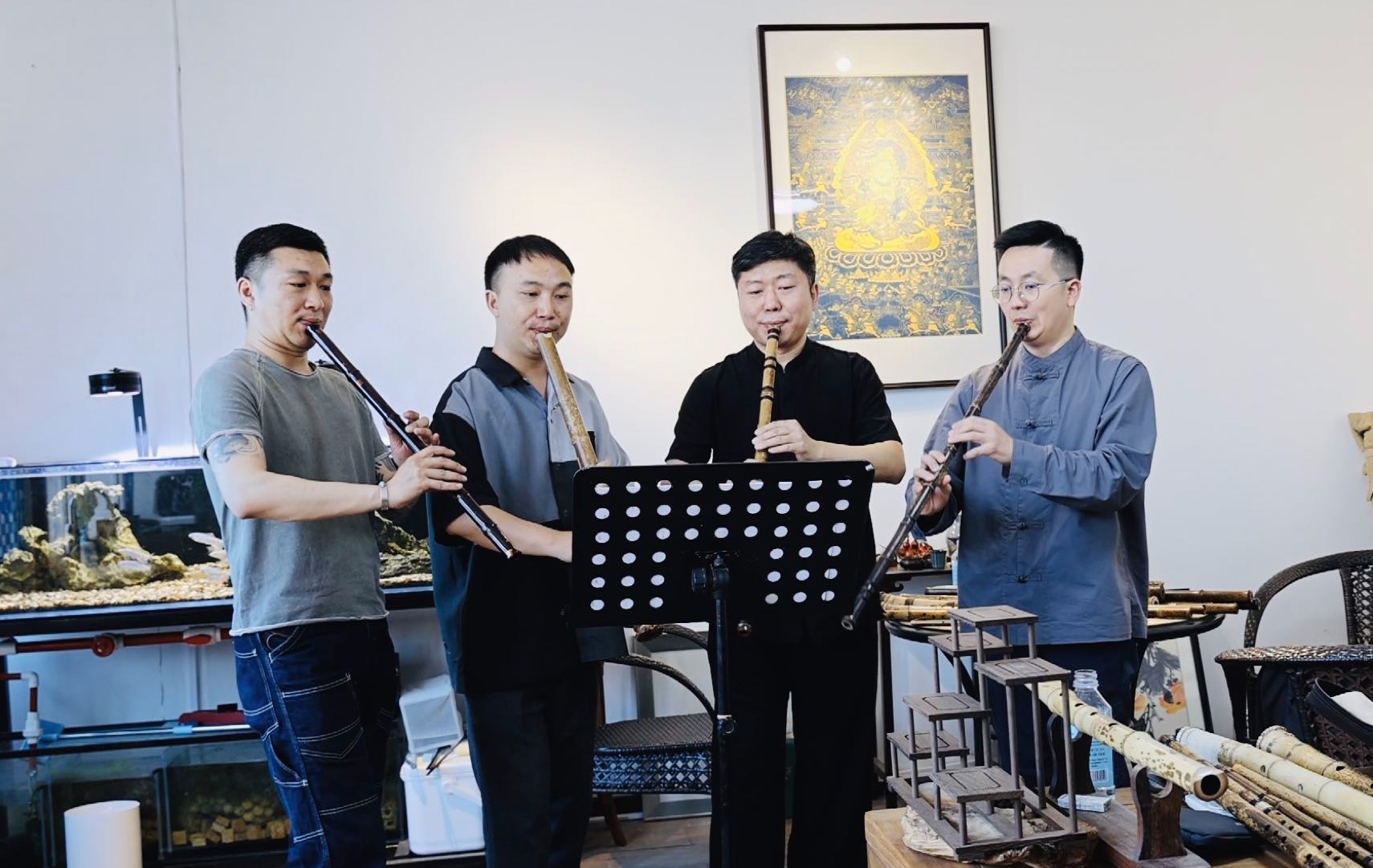 箫与尺八四重奏《送别》马迪编配 演奏：金鹏、灼卿、田龙、刘胜