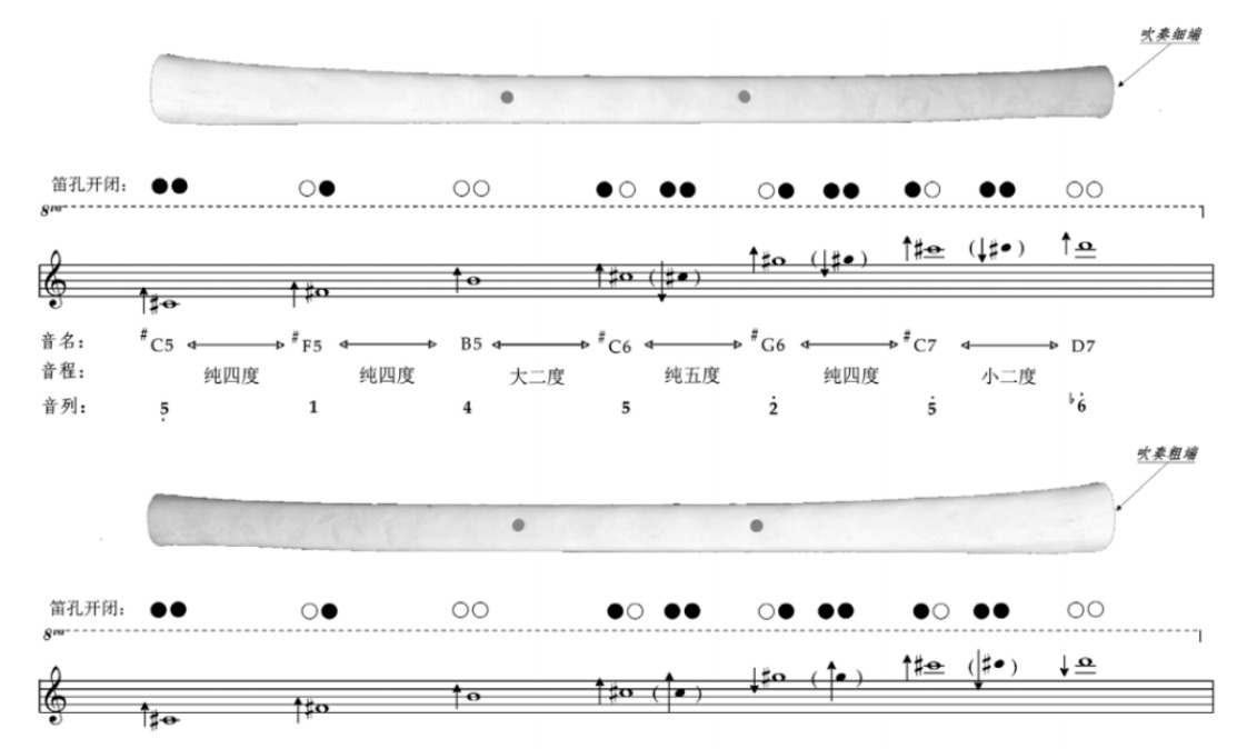 陈瑞泉｜贾湖二孔骨笛的仿制实验与音乐性能初探